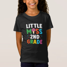 Little Miss 2nd Klass Typography School T Shirt