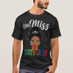 Little Miss 4th Klass Back to school Cute Melanin T Shirt