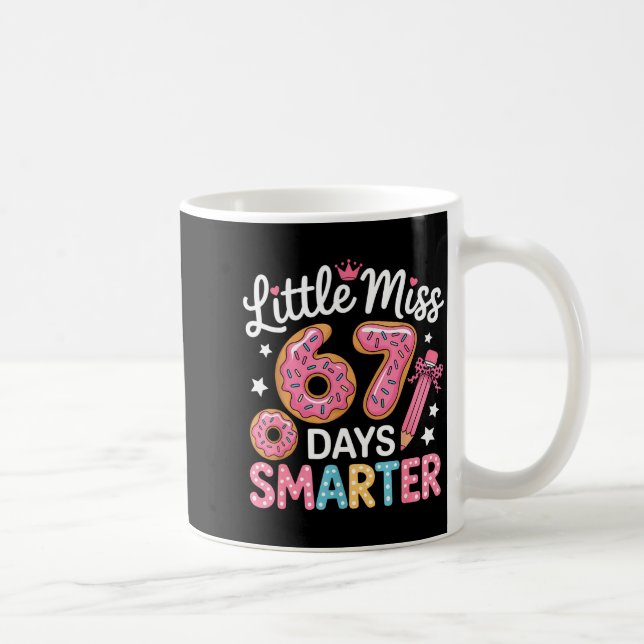Little Miss 67 Days Smarter Kids Girls 67th Day Of Kaffemugg (Höger)