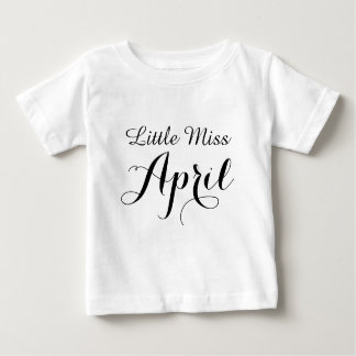 Little Miss April Baby Tutu Bodykostym Tee