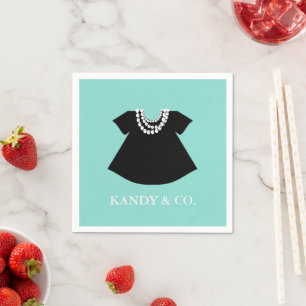 Little Miss Black Dress Party Pappersservett
