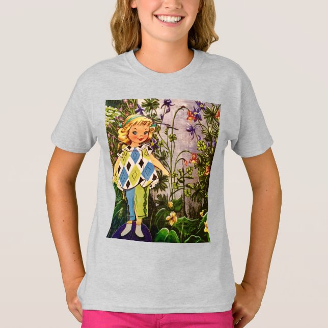 Little Miss Blondie Hiker T-shirt (Framsida)