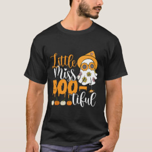Little Miss Boo-tiful Cute Boo Ghost Halloween Tod T Shirt