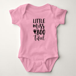 "Little Miss Bootiful" Halloween-typografi  T Shirt
