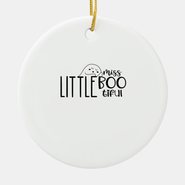 Little Miss Bootiful Retro Classic Julgransprydnad Keramik (Framsidan)