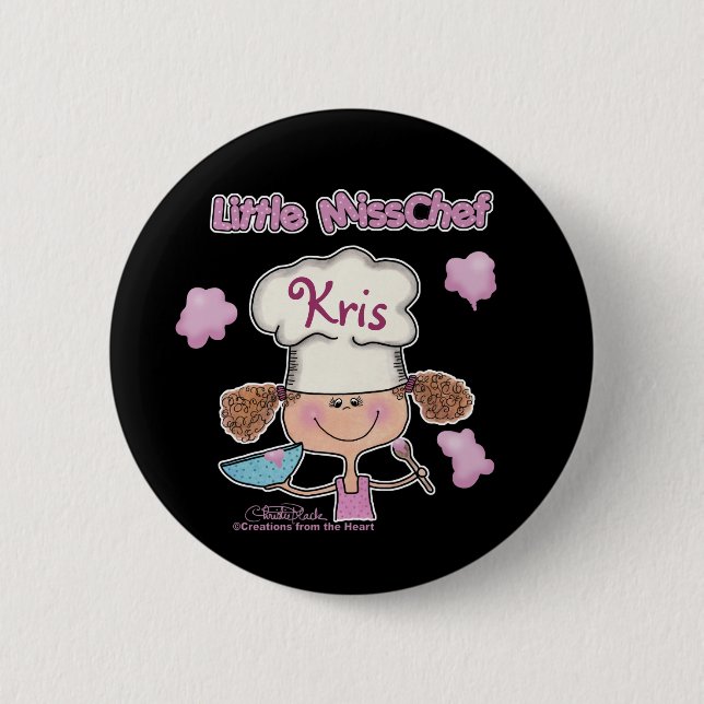 Little Miss Chef Personalize Knapp (Framsida)