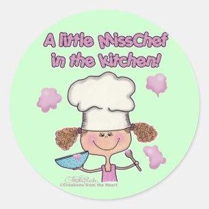 Little Miss Chef Runt Klistermärke