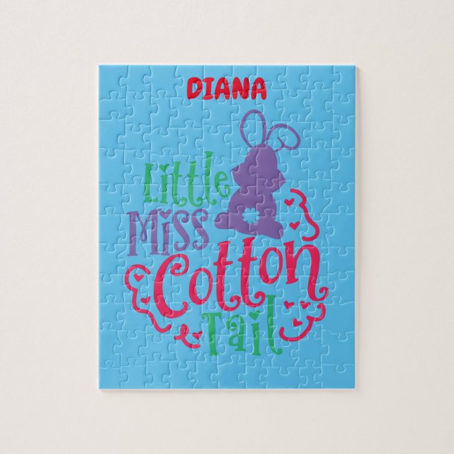 "LITTLE MISS COTTON SVAN" PUZZLE PERSONLIG. PUSSEL (Vertikal)