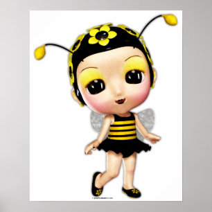 Little Miss Dam Bumblebee Poster