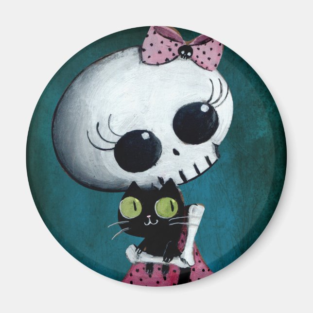 Little Miss Death - Halloween Beauty Magnet (Framsidan)