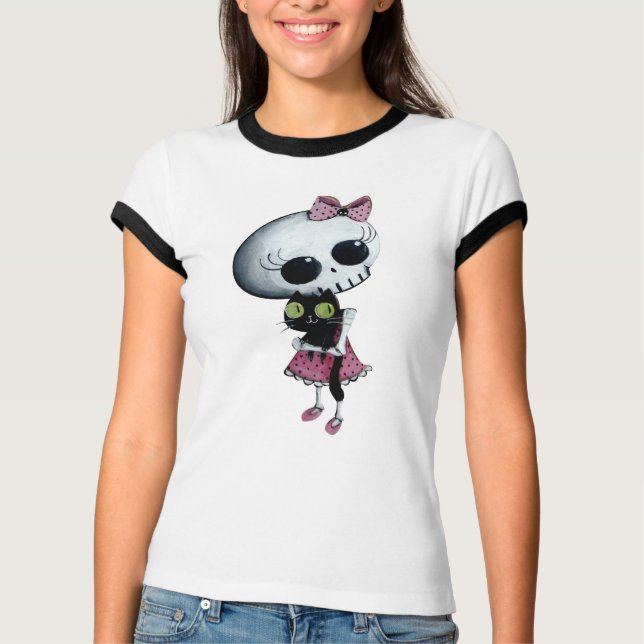 Little Miss Death - Halloween Beauty T-shirt (Framsida)