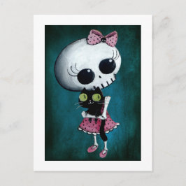 Little Miss Death - Halloween Beauty Vykort