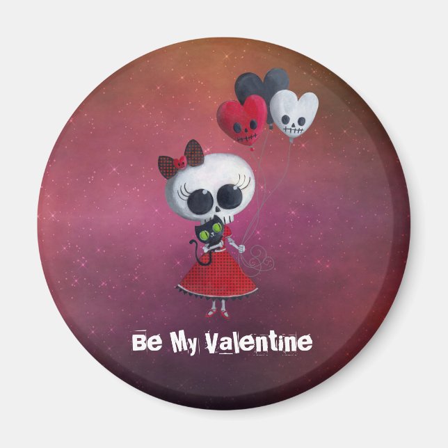 Little Miss Death Valentine Magnet (Framsidan)