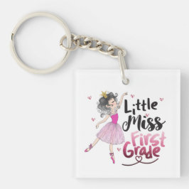 Little Miss First Grade Keychain – Back to School