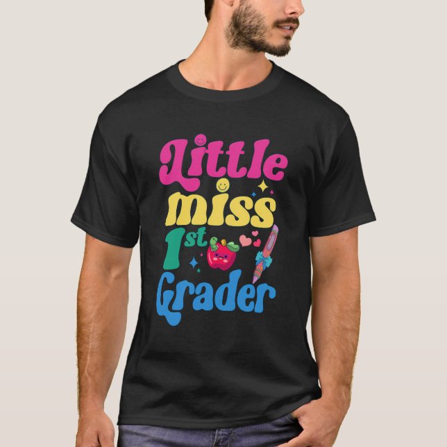 Little Miss First Klass Funny Back to school 1st G T Shirt (Framsida)