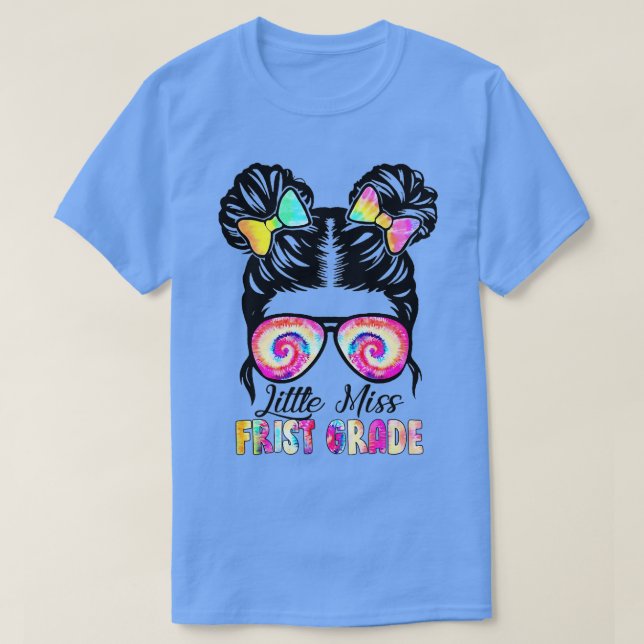 Little Miss First Klass Girls Back to school Shirt T Shirt (Design framsida)