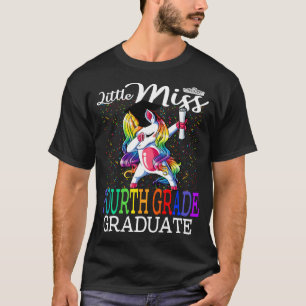 Little Miss Fjärde Klass Student Unicorn T Shirt