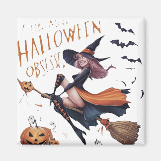 Little Miss Halloween Obsessed Magnet