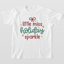 Little Miss Helgdag Gnistra jul T Shirt
