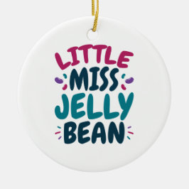 Little Miss Jelly Bean Påsk Candy Nickname Julgransprydnad Keramik