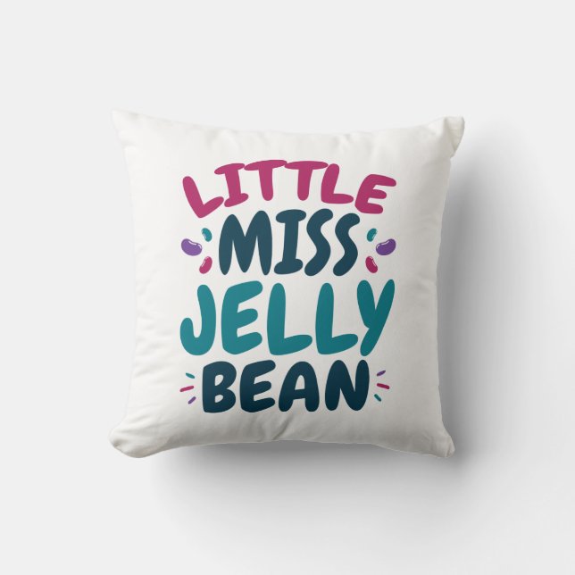 Little Miss Jelly Bean Påsk Candy Nickname Kudde (Framsida)