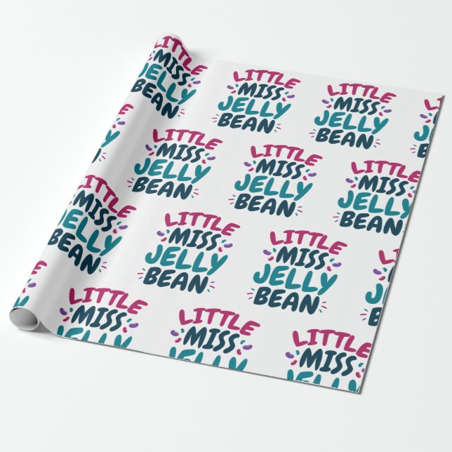 Little Miss Jelly Bean Påsk Candy Nickname Presentpapper (Utrullad)