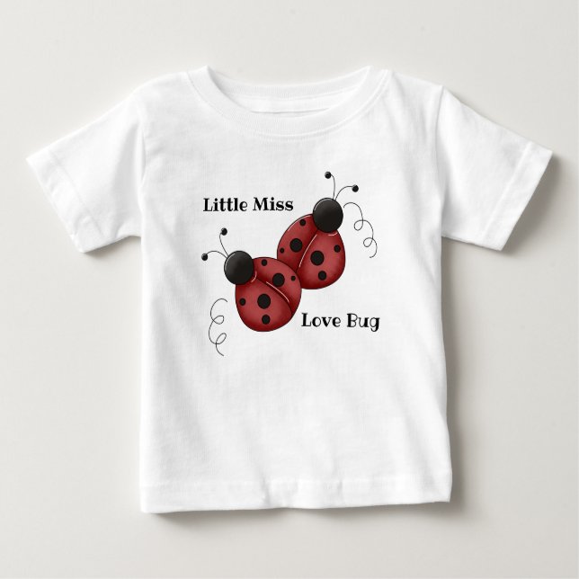 Little Miss Kärlek Kryp - Ladybugs T Shirt (Framsida)