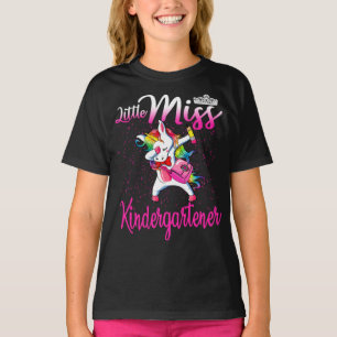 Little Miss Kindergartner Unicorn Back to school T Shirt