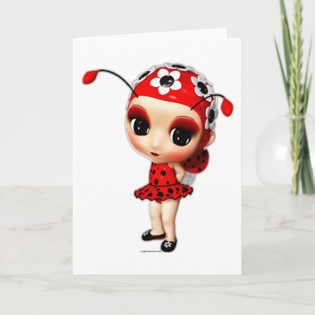 Little Miss Ladybug Kort (Framsida)