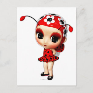 Little Miss Ladybug Vykort