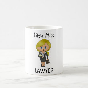 Little Miss Lawyer - Blonde, Blue Öga Coffee Mugg