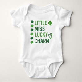 Little Miss Lucky Charm // Cute St patrick's day T Shirt