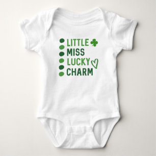 Little Miss Lucky Charm // Cute St patrick's day T Shirt