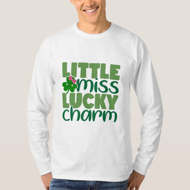 Little Miss Lucky Charm T Shirt (Framsida)