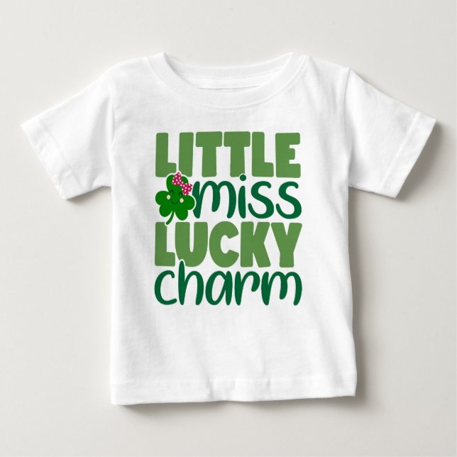 Little Miss Lucky Charm T Shirt (Framsida)