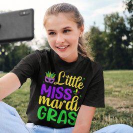 Little Miss Mardi Gras – for Your Mini Carnival T Shirt