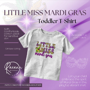 Little Miss Mardi Gras Småbarn/Baby T-Shirt