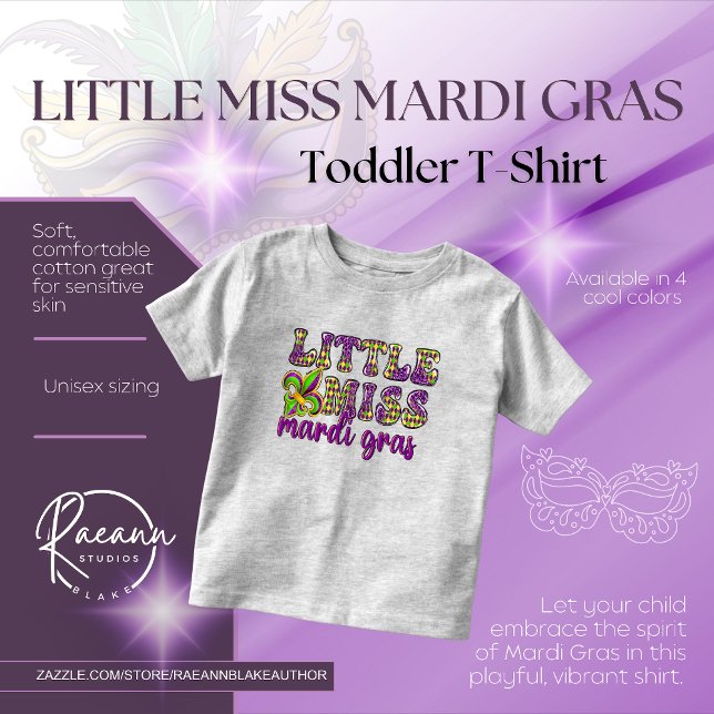 Little Miss Mardi Gras Småbarn/Baby T-Shirt (Skapare uppladdad)