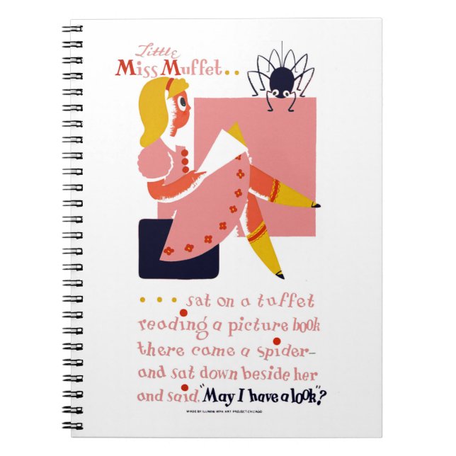 Little Miss Muffet Anteckningsbok (Framsidan)
