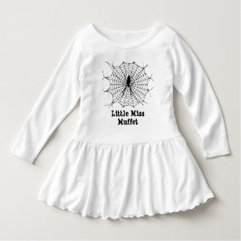 Little Miss Muffet Black spinder i webbarna Tee Shirt