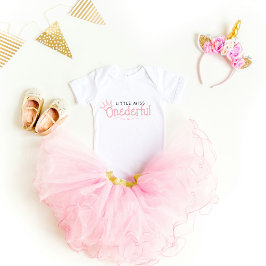 Little miss Oenderful 1st-födelsedagen Baby T-Shir T Shirt