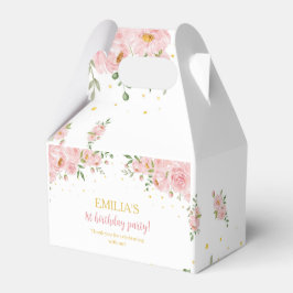 Little Miss Oenderful Blommigt Birthday Favor Box Presentaskar