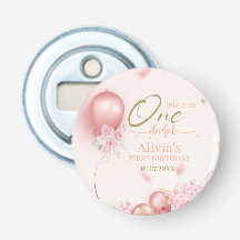 Little Miss ONE00 Rosa Blommigt 1:a födelsedagen