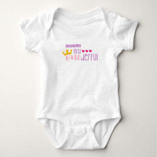 Little Miss Onederful 1:a födelsedagen T Shirt