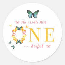 Little Miss Onederful Boho Butterfly 1st Birthday