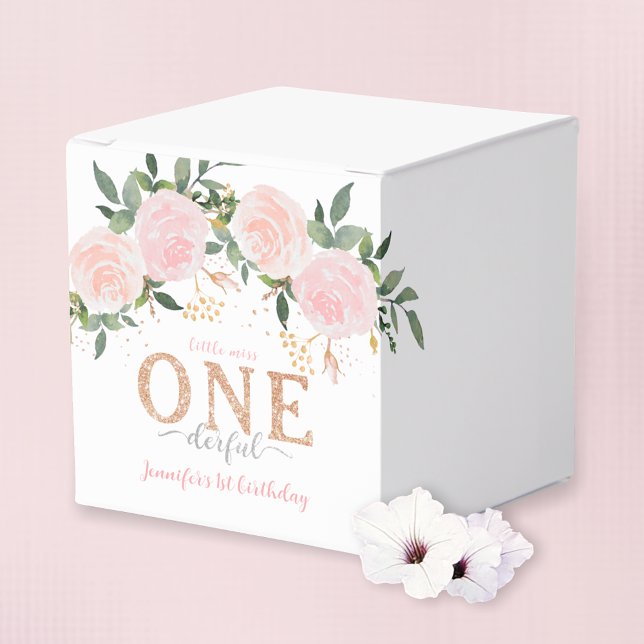 Little Miss Onederful First Birthday Presentaskar (Skapare uppladdad)