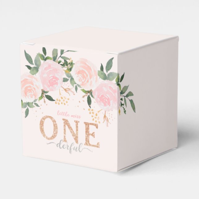 Little Miss Onederful First Birthday Presentaskar (Framsidan Sidan)