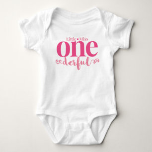 Little Miss Onederful First Birthday Shirt T