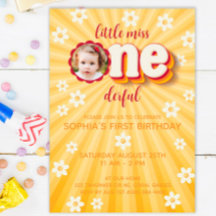 Little Miss ONEderful Photo Daisy First Birthday