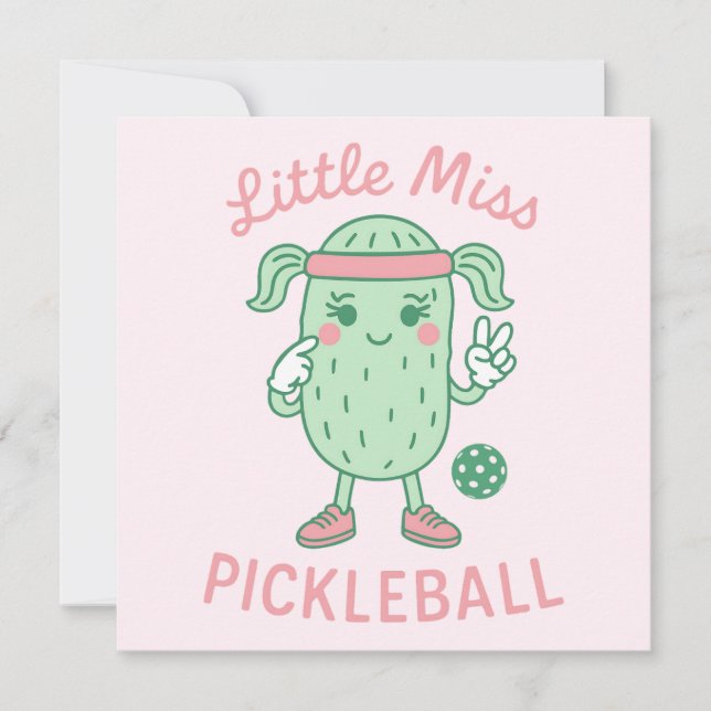 Little Miss Pickleball Kort (Framsida)